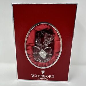 Waterford Crystal Lismore Toasting Flute Ornament‎ 2009 Christmas Germany Boxed